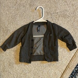 Charcoal Gray Kids Cardigan